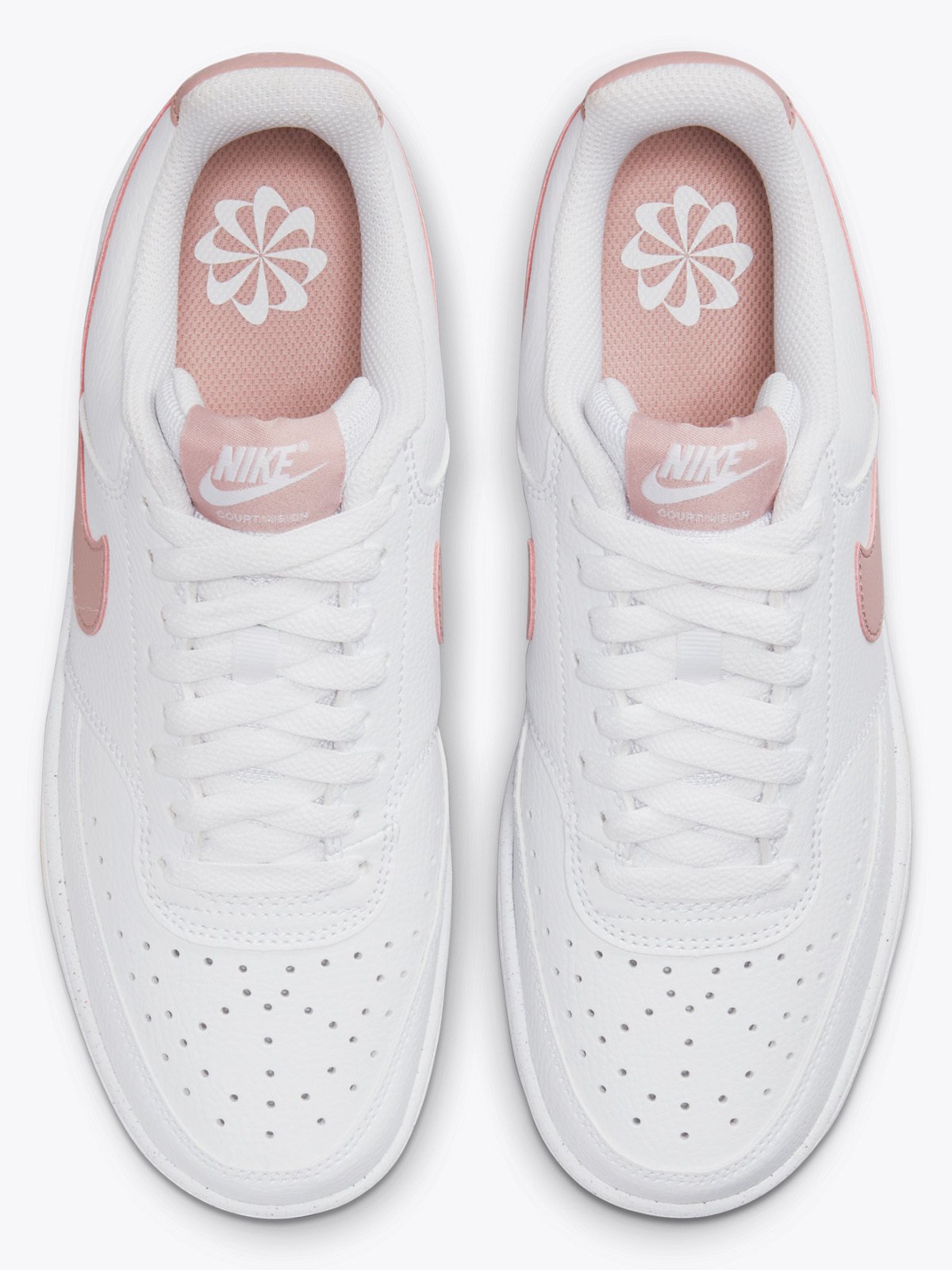 Nike Court Vision Low Next Nature Hvit/Pink Oxford