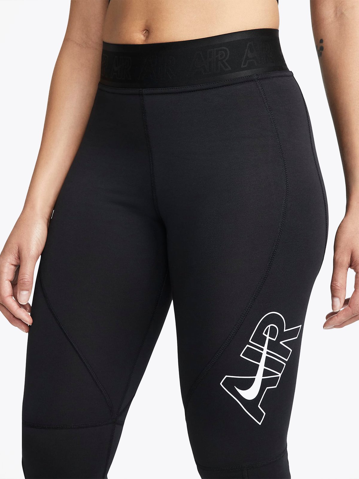 Nike Air High Rise Tights Black/Dark Smoke Grey/White