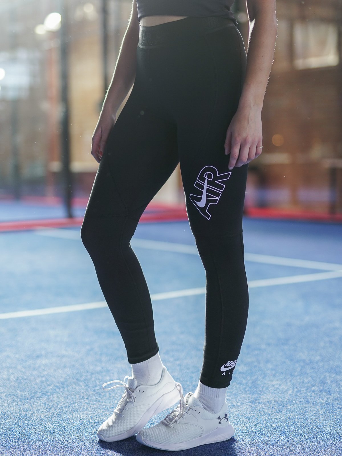 Nike Air High Rise Tights Black/Dark Smoke Grey/White