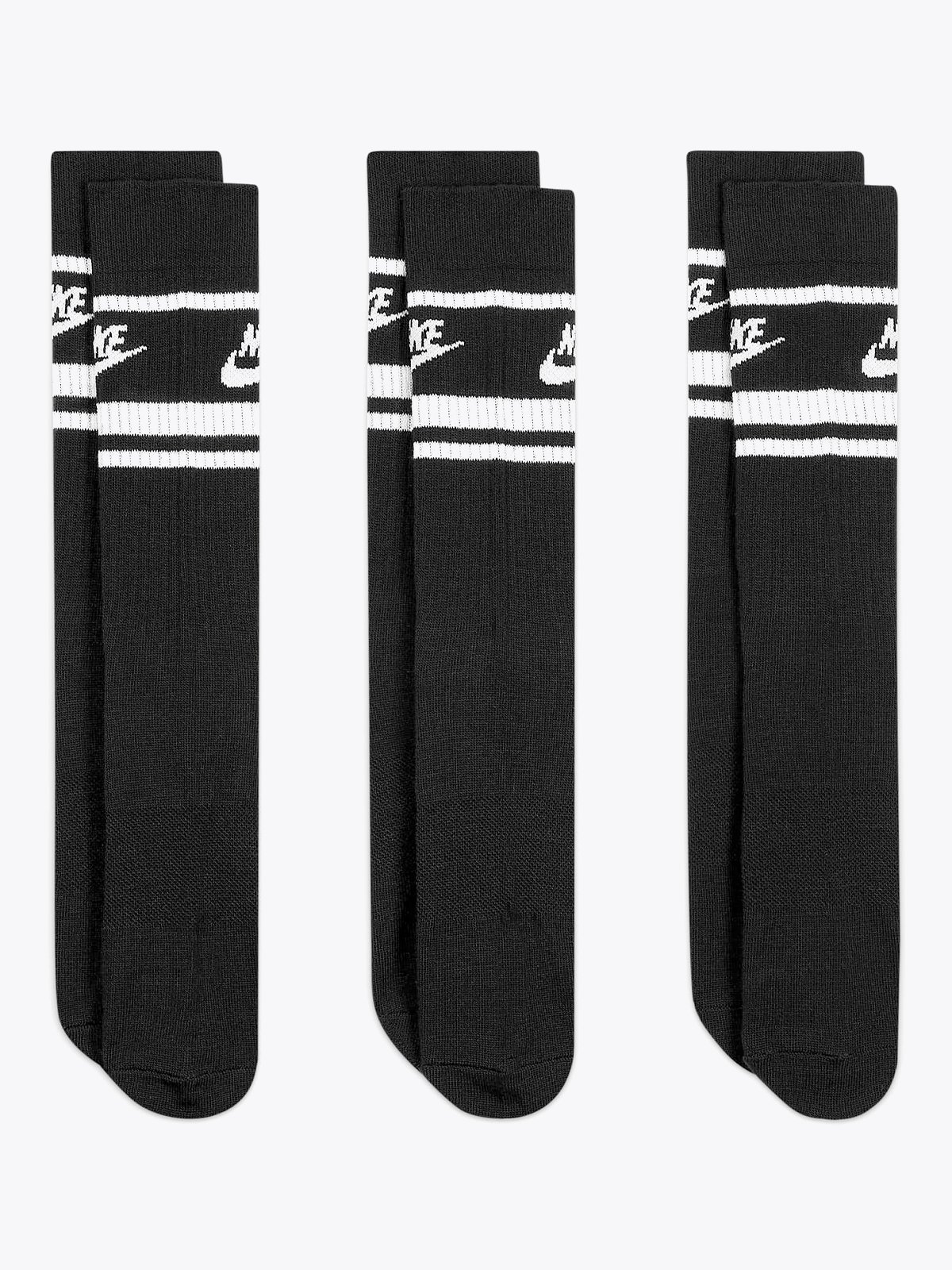 Nike Crew Essential Stripe Socks Black/White