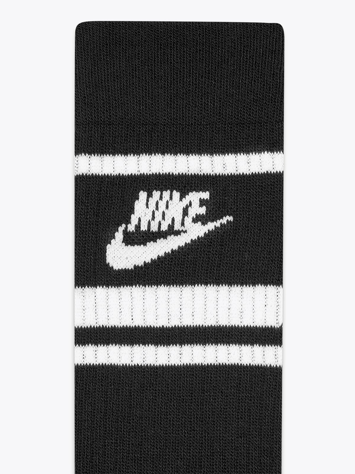 Nike Crew Essential Stripe Socks Black/White