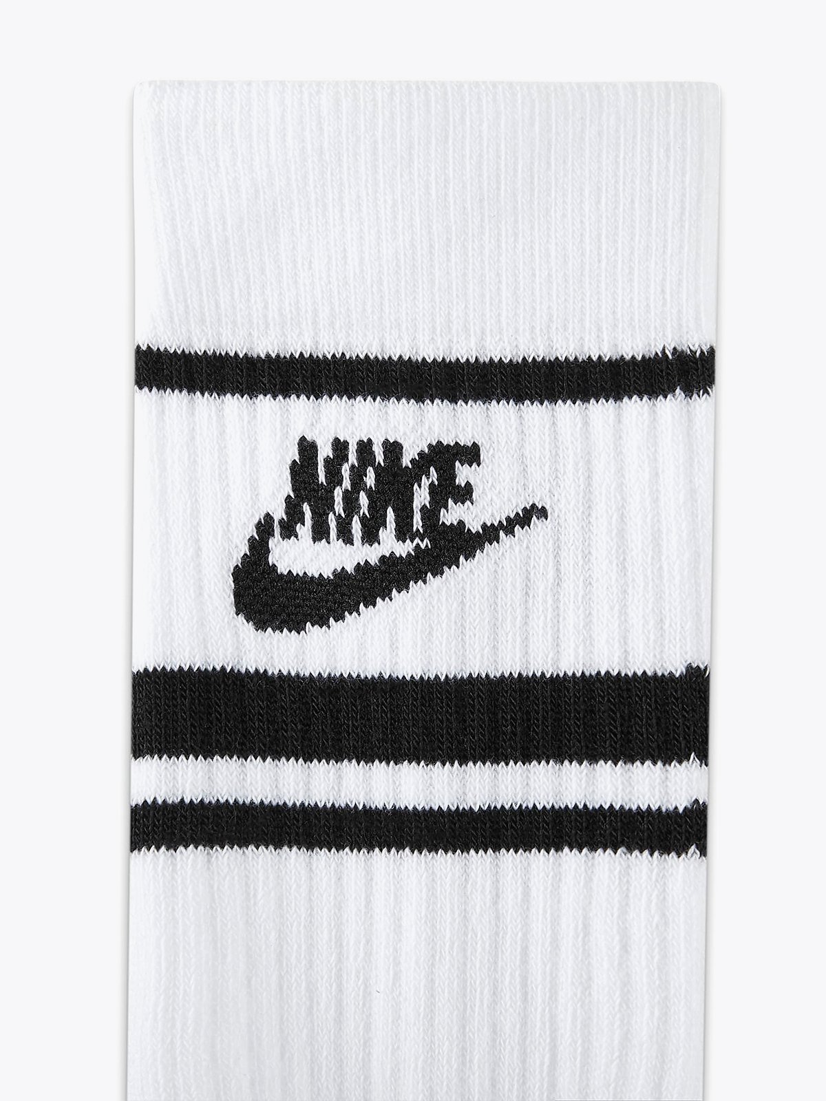 Nike Crew Essential Stripe Socks White / Black