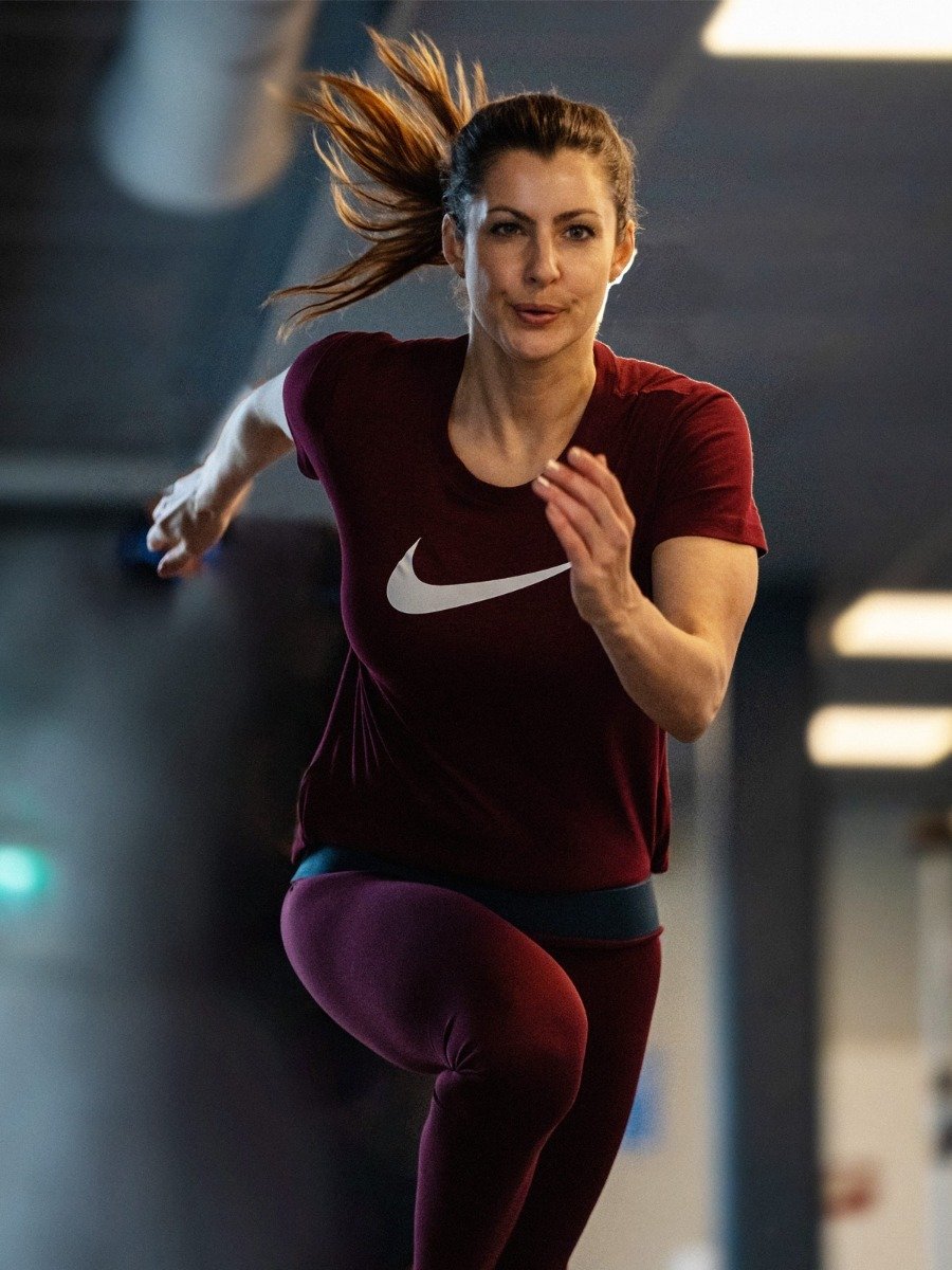 Nike Dry Tee DFC Crew Dark Beetroot/Desert Berry