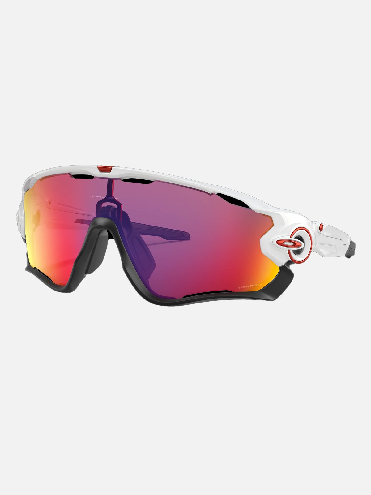 Oakley Jawbreaker Polished White / Brilleglassfarge: Prizm Road / Lysgjennomslipp: 20%
