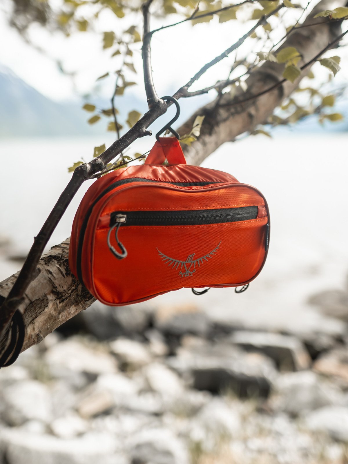 Osprey Wash Bag Zip Poppy Orange