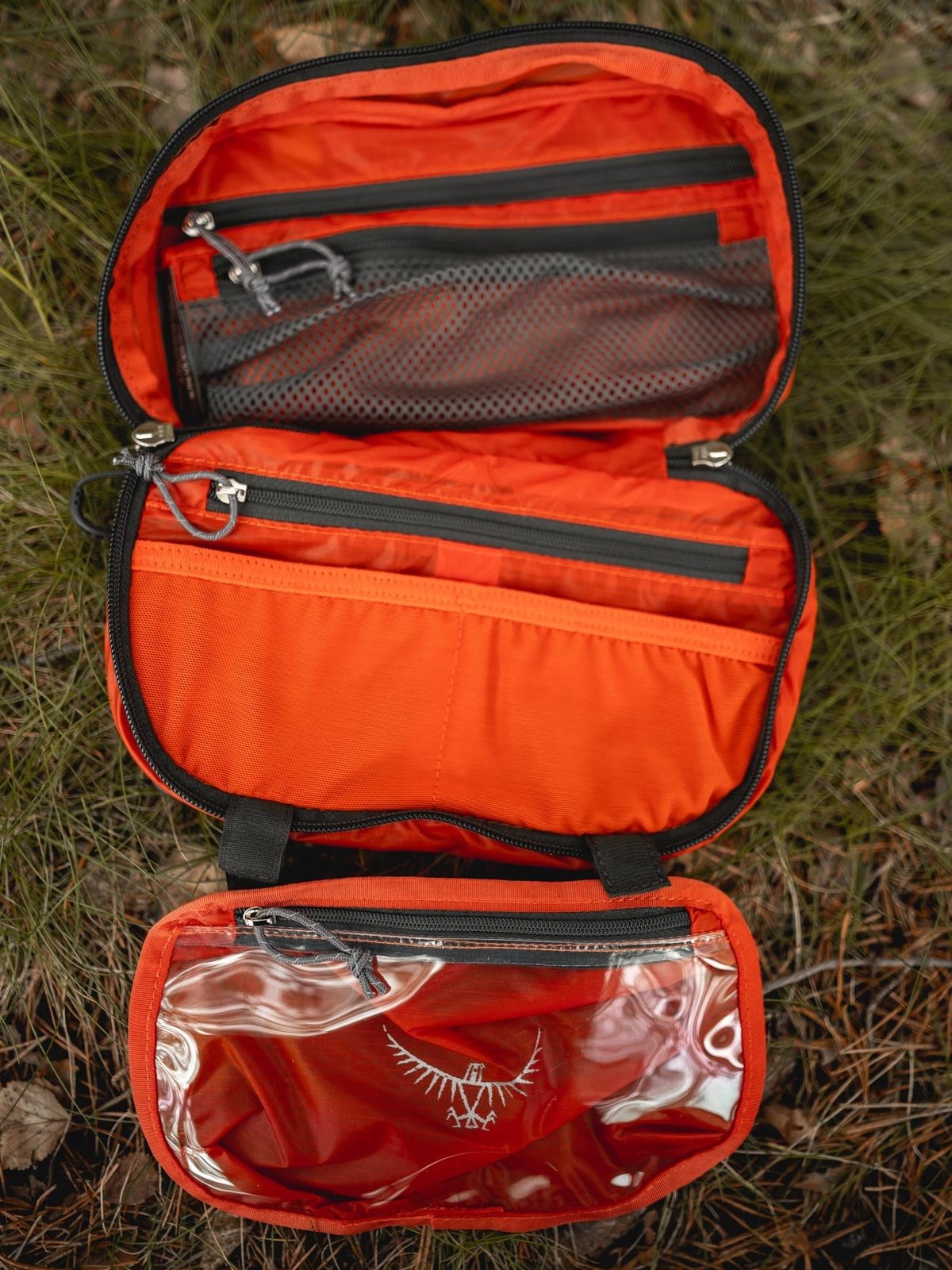 Osprey Wash Bag Zip Poppy Orange