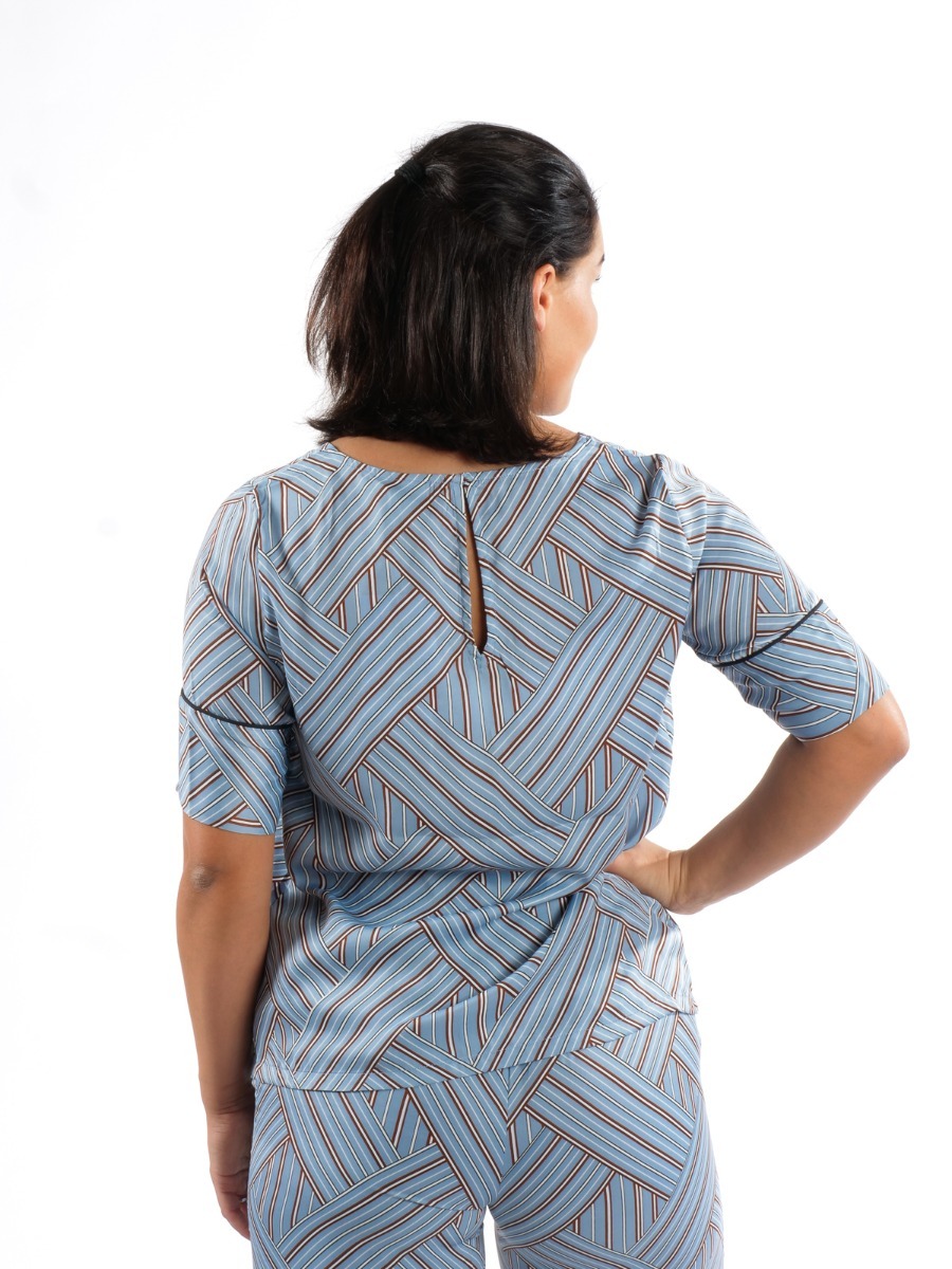 Ichi Geotrix SS Faded Denim