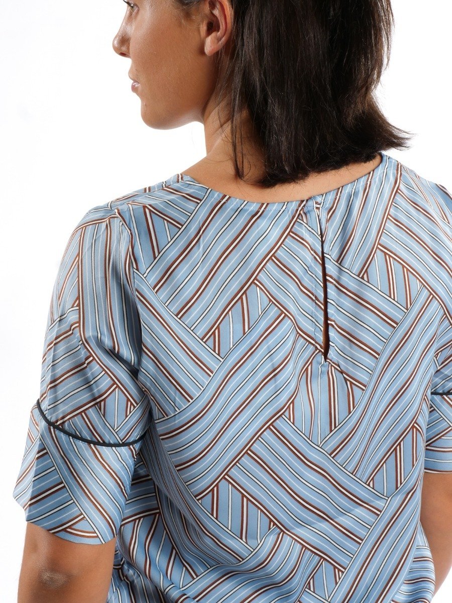 Ichi Geotrix SS Faded Denim