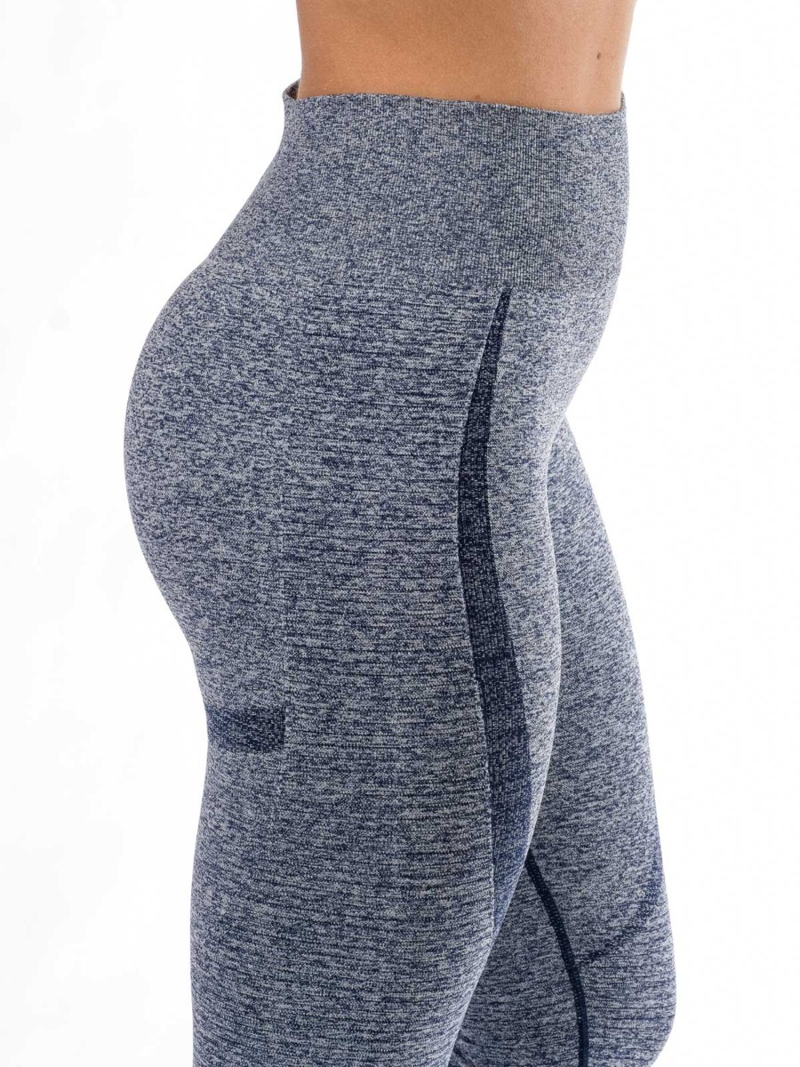 Athlecia Athlecia Nadiana Melange Seamless Tights Dark Sapphire