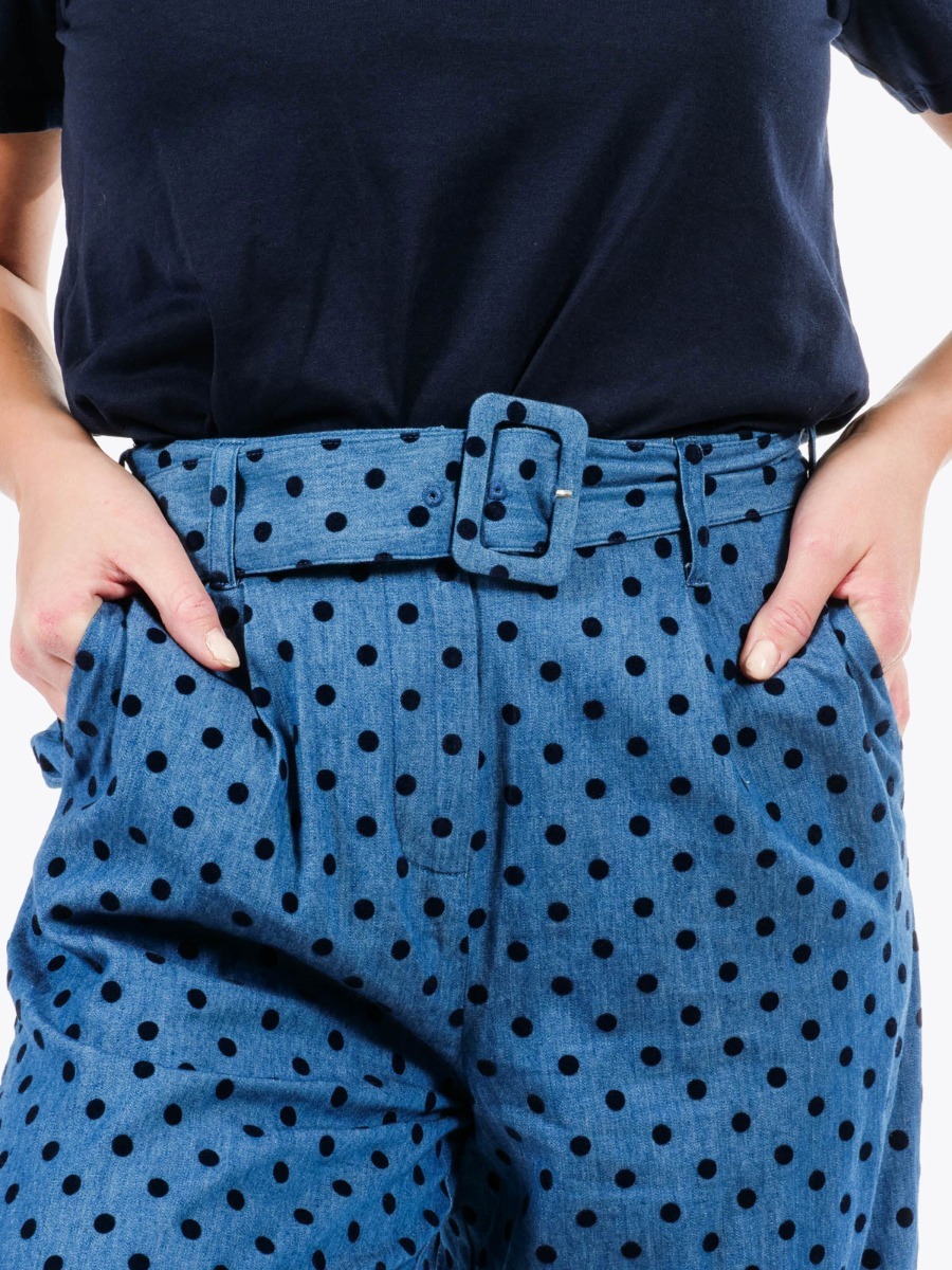 Ichi Bekkasin Pant Dark blue