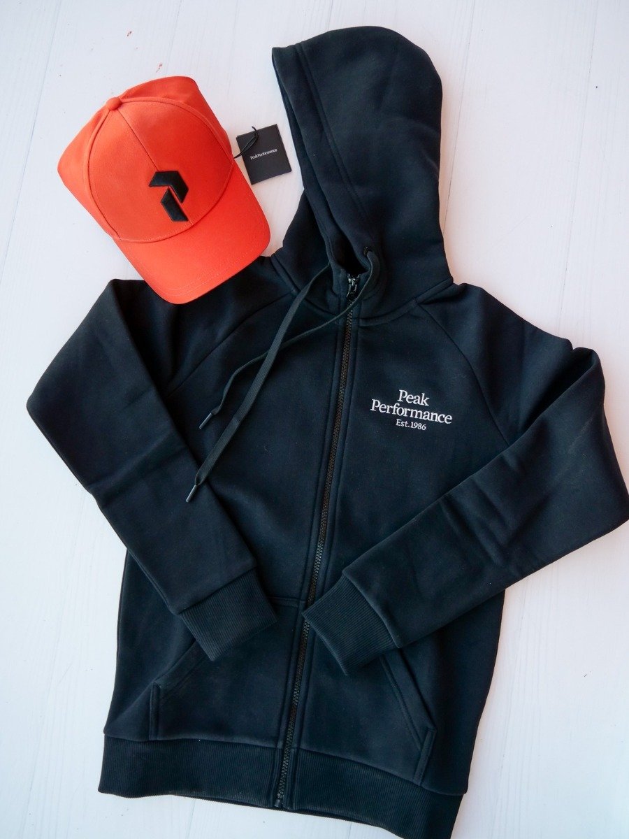 Peak Performance Original Zip Hood Black