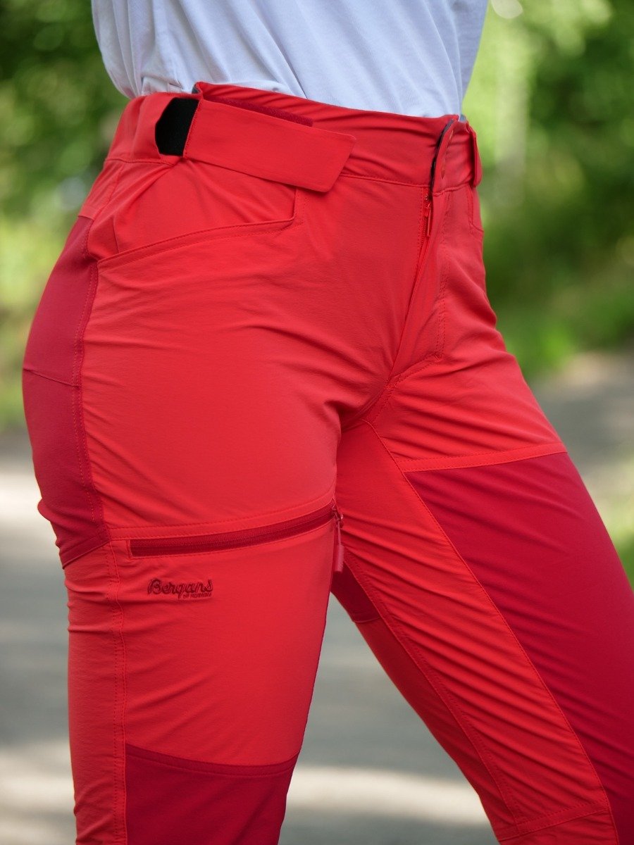 Bergans Cecilie Mountain Softshell Pant Light Dahlia Red / Dahlia Red