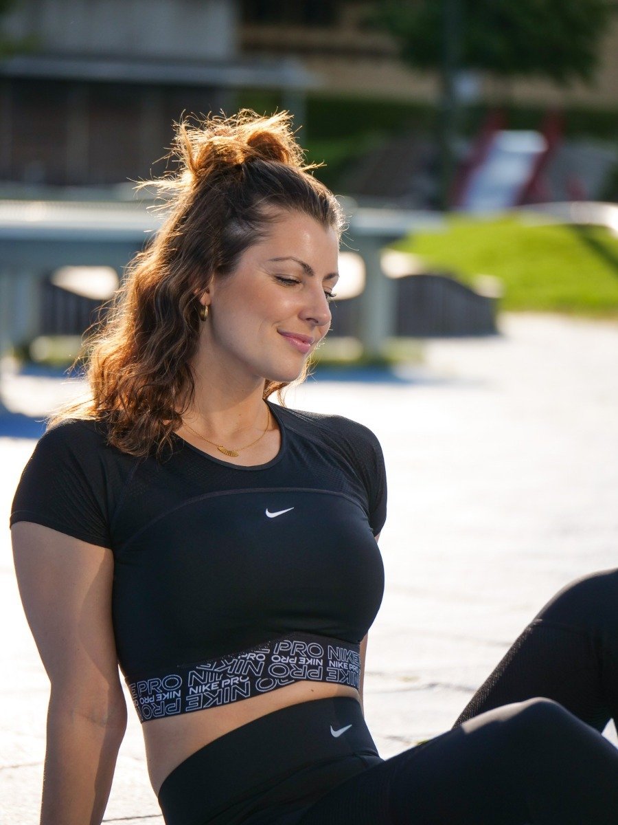 Nike Pro Dry Crop SS Top Black