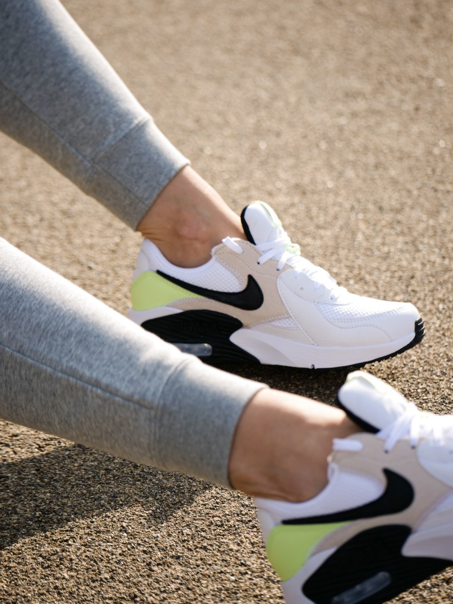 Nike Air Max Excee White/ Black-Barely Volt-Light Orewood brn