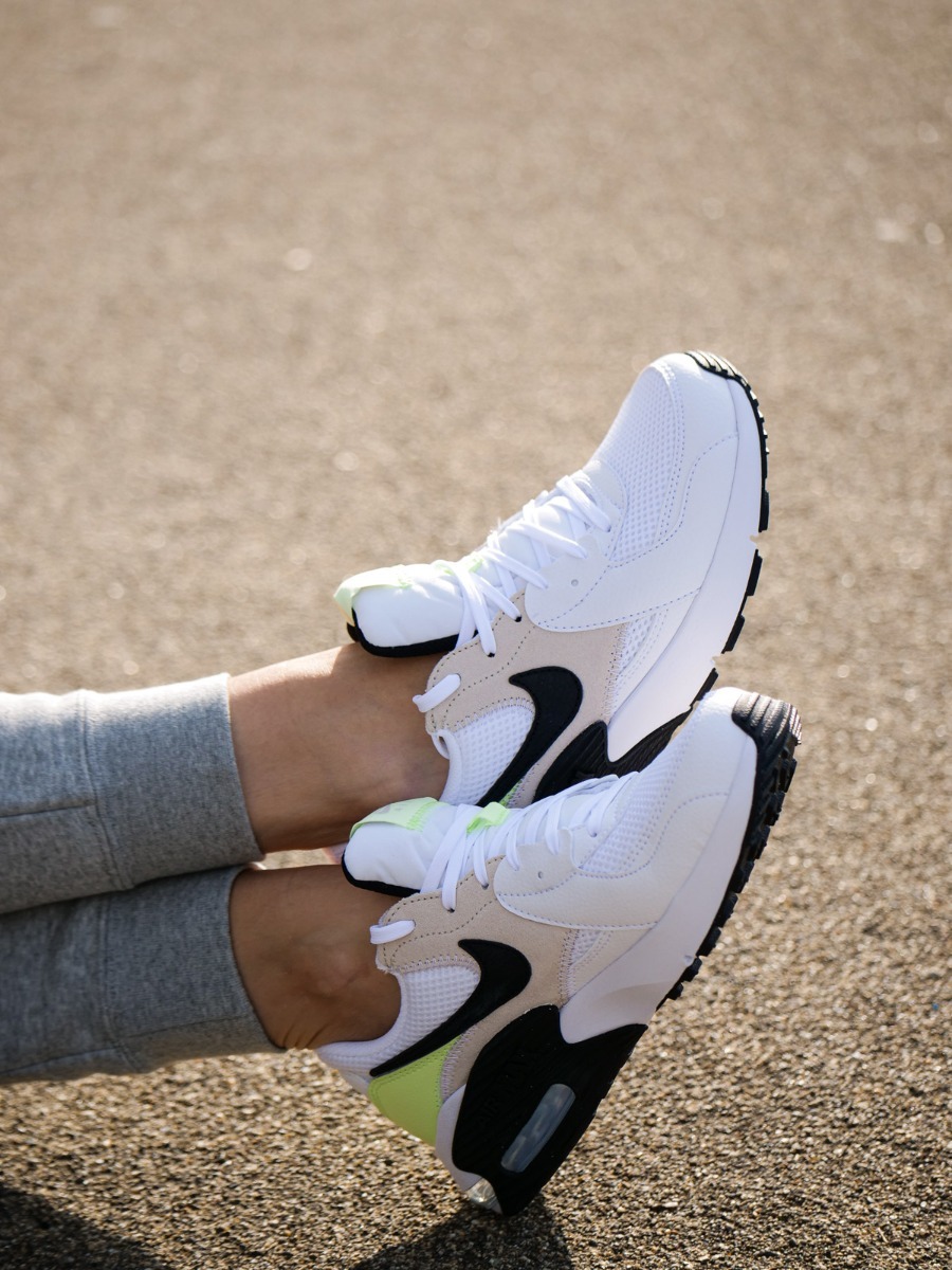 Nike Air Max Excee White/ Black-Barely Volt-Light Orewood brn