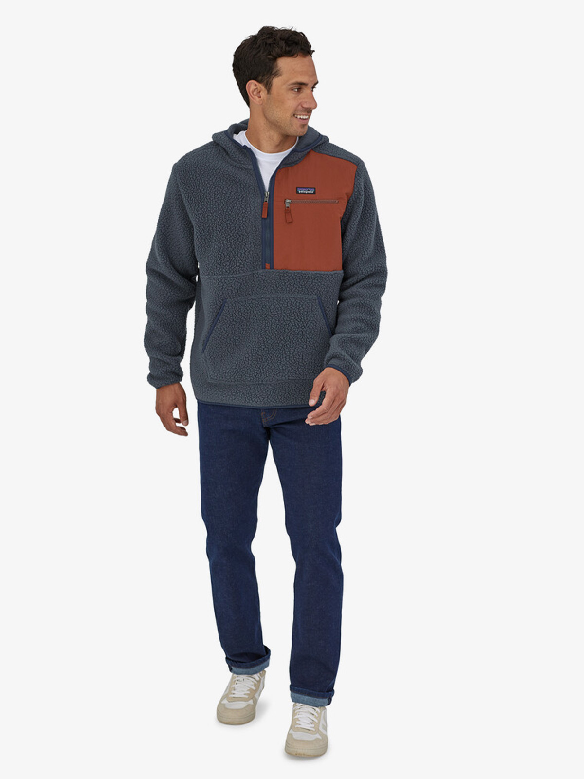 Patagonia Mens Retro Pile P/O Smolder Blue