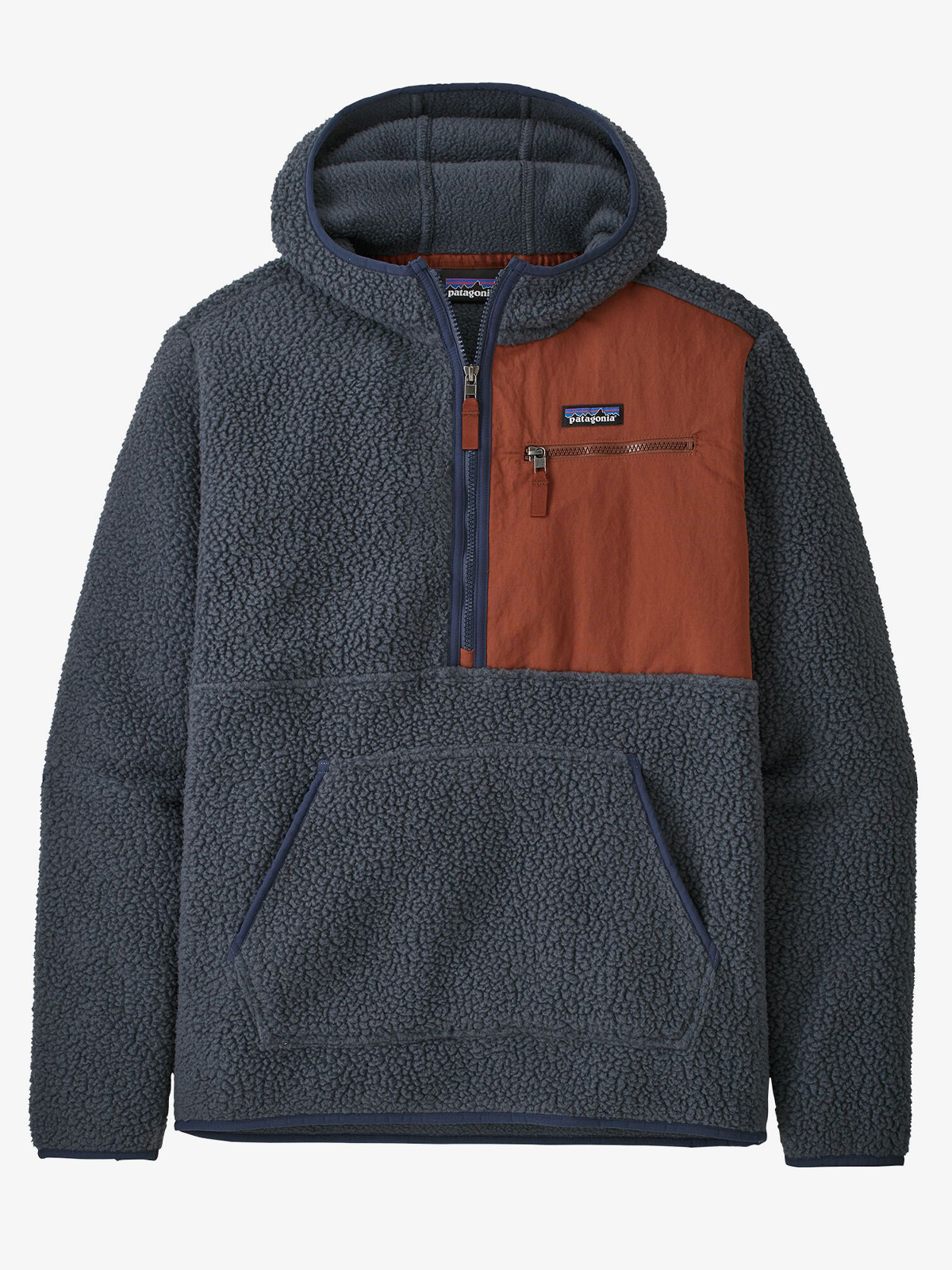 Patagonia Mens Retro Pile P/O Smolder Blue