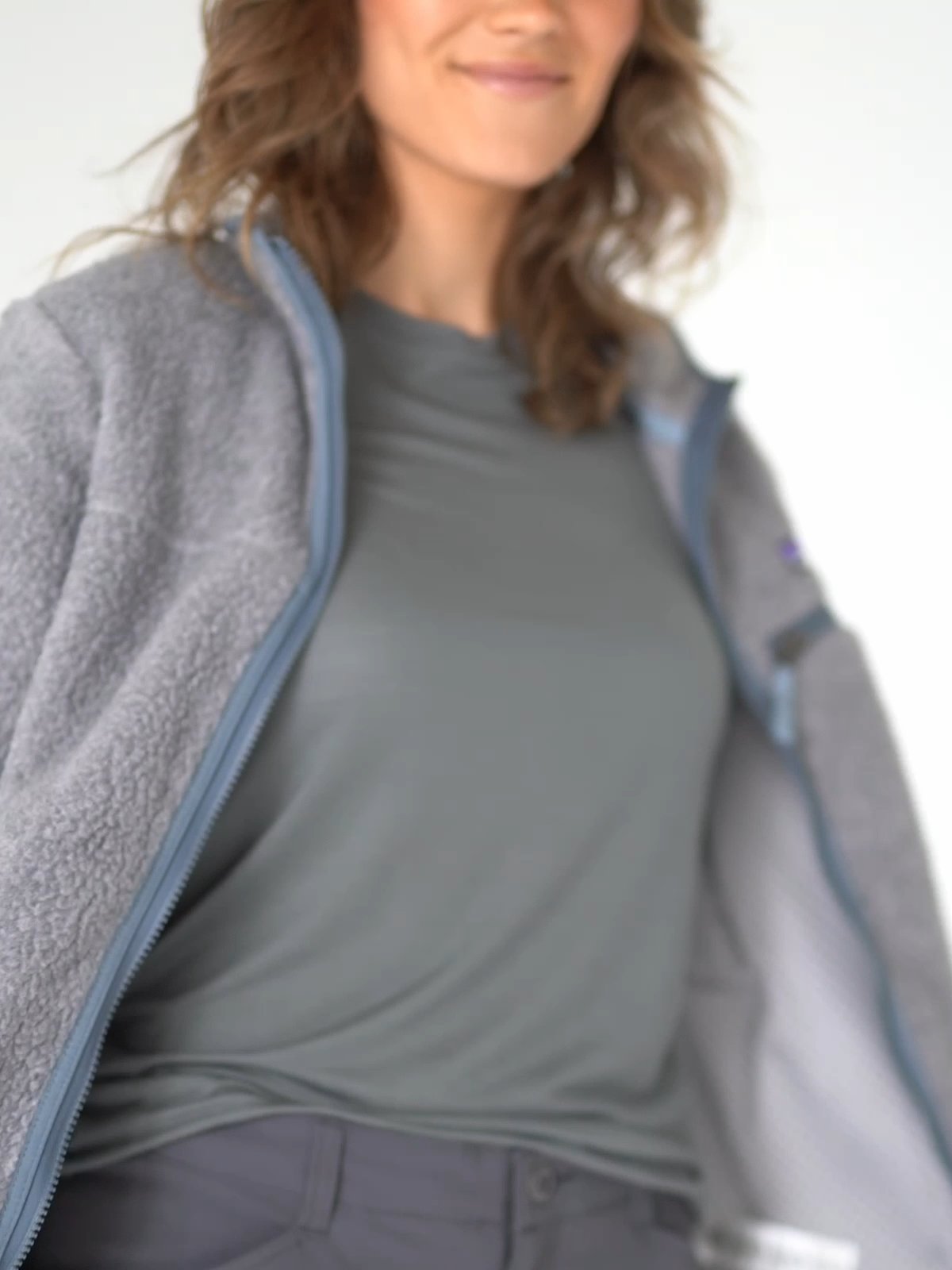 Patagonia Retro Pile Jacket Salt Grey w/Light Plume Grey