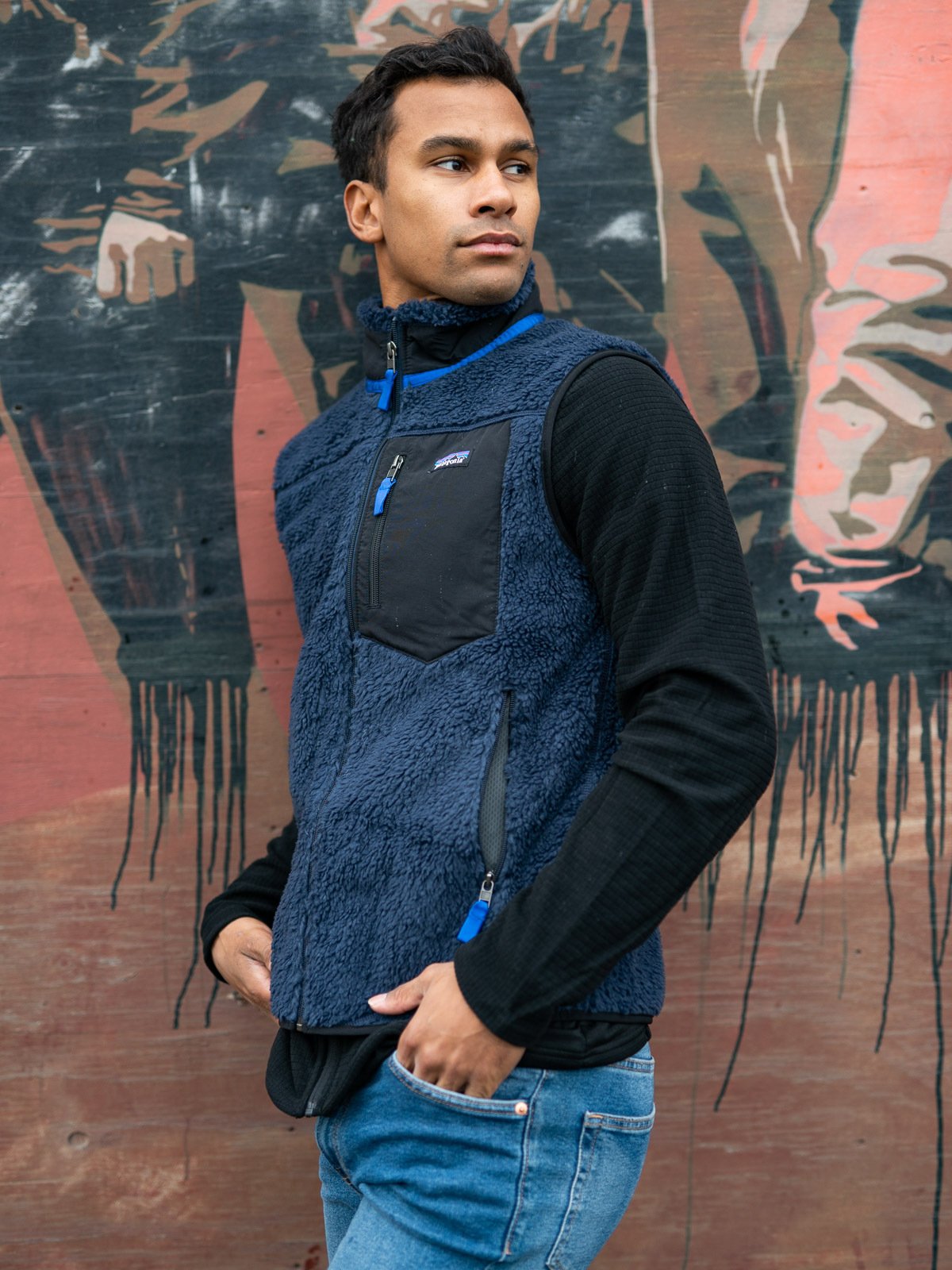 Patagonia Mens Classic Retro-X Vest New Navy