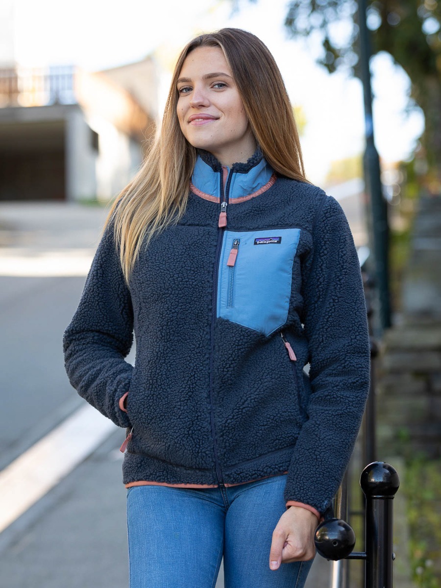 Patagonia W Classic Retro-X Jacket Smolder Blue