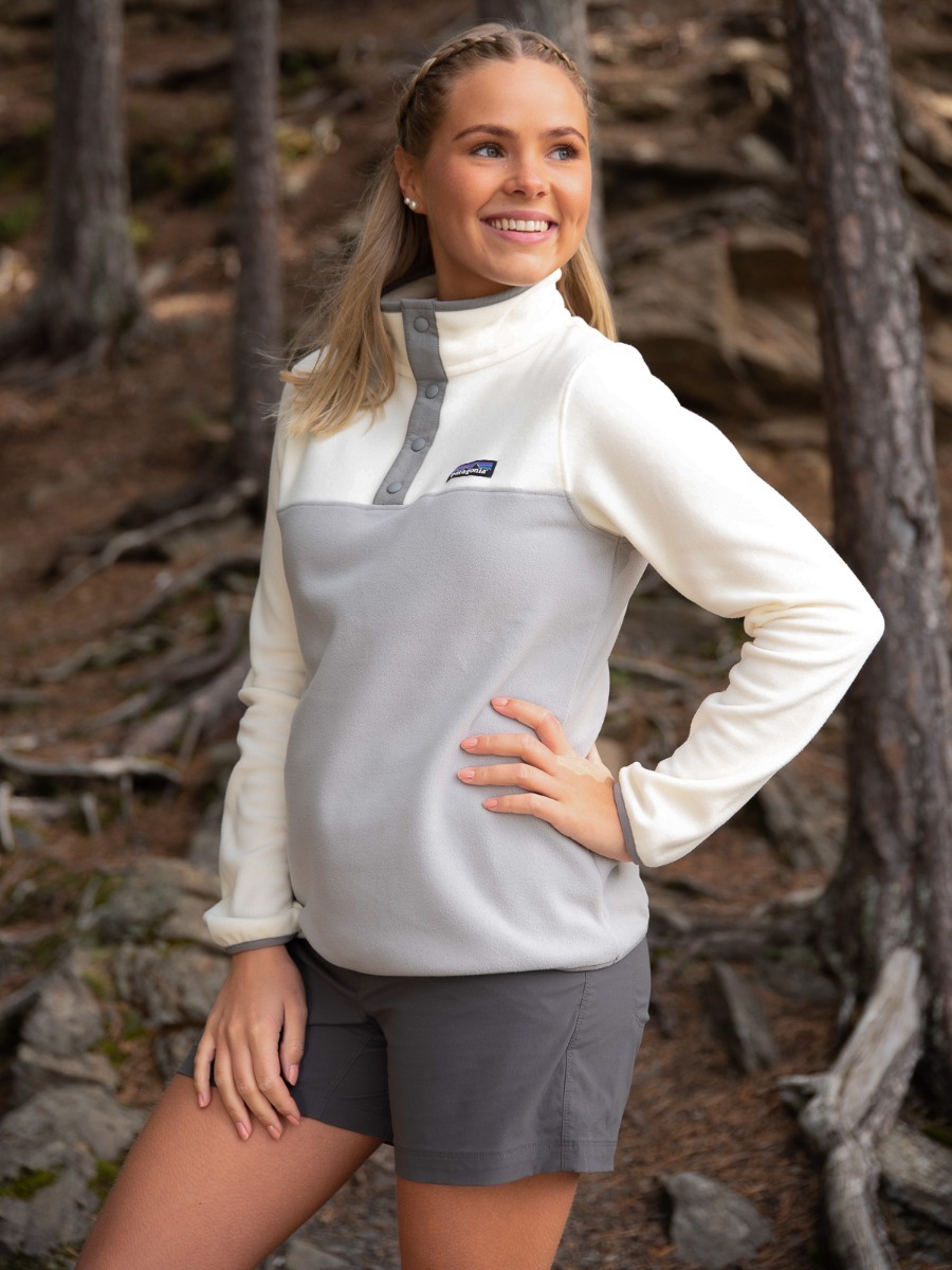 Patagonia W Micro D Snap-T P/O Drifter Grey with White Wash