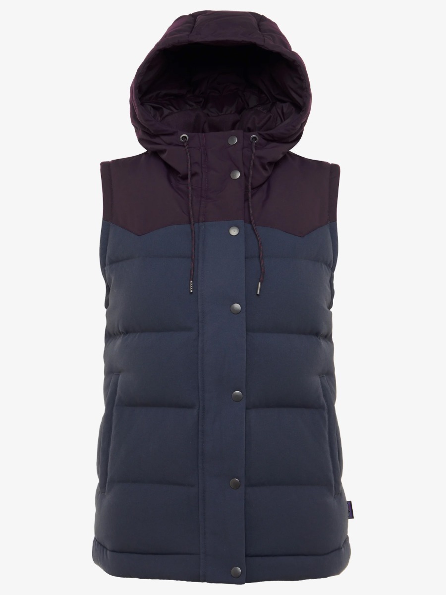 Patagonia Bivy Hooded Vest Smolder Blue/ Deep Plum