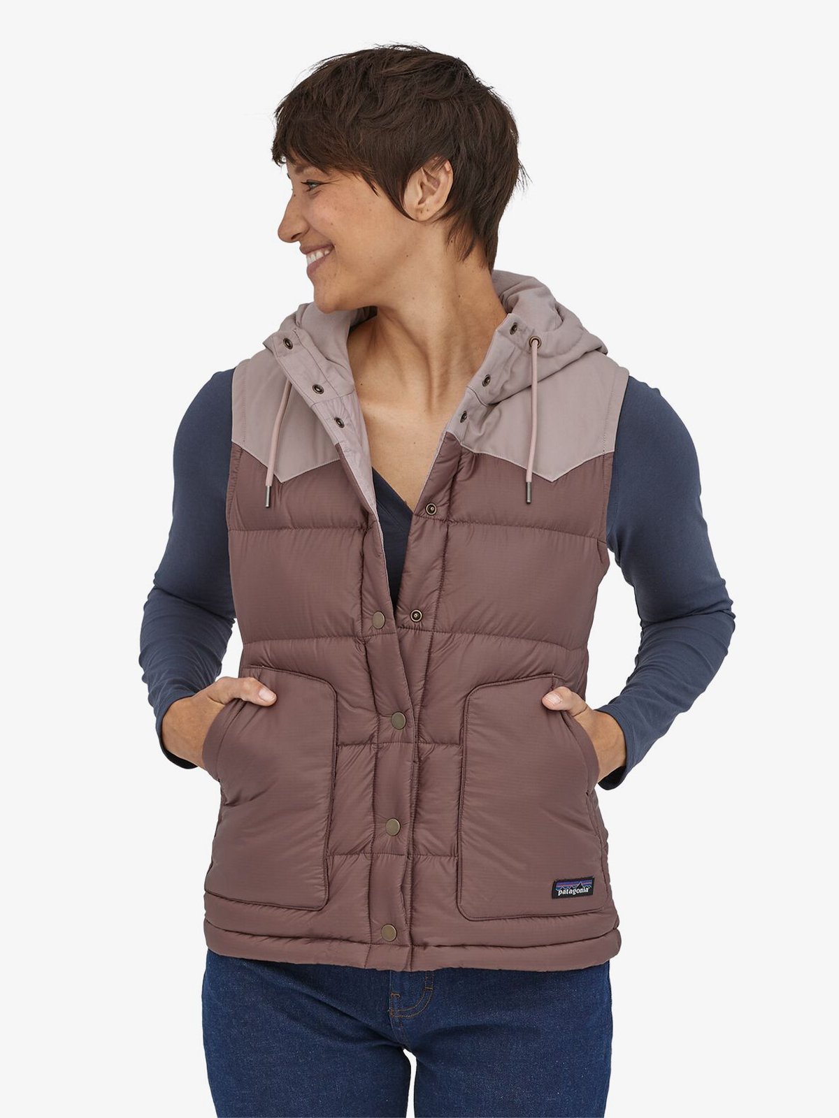 Patagonia Bivy Hooded Vest Dusky Brown