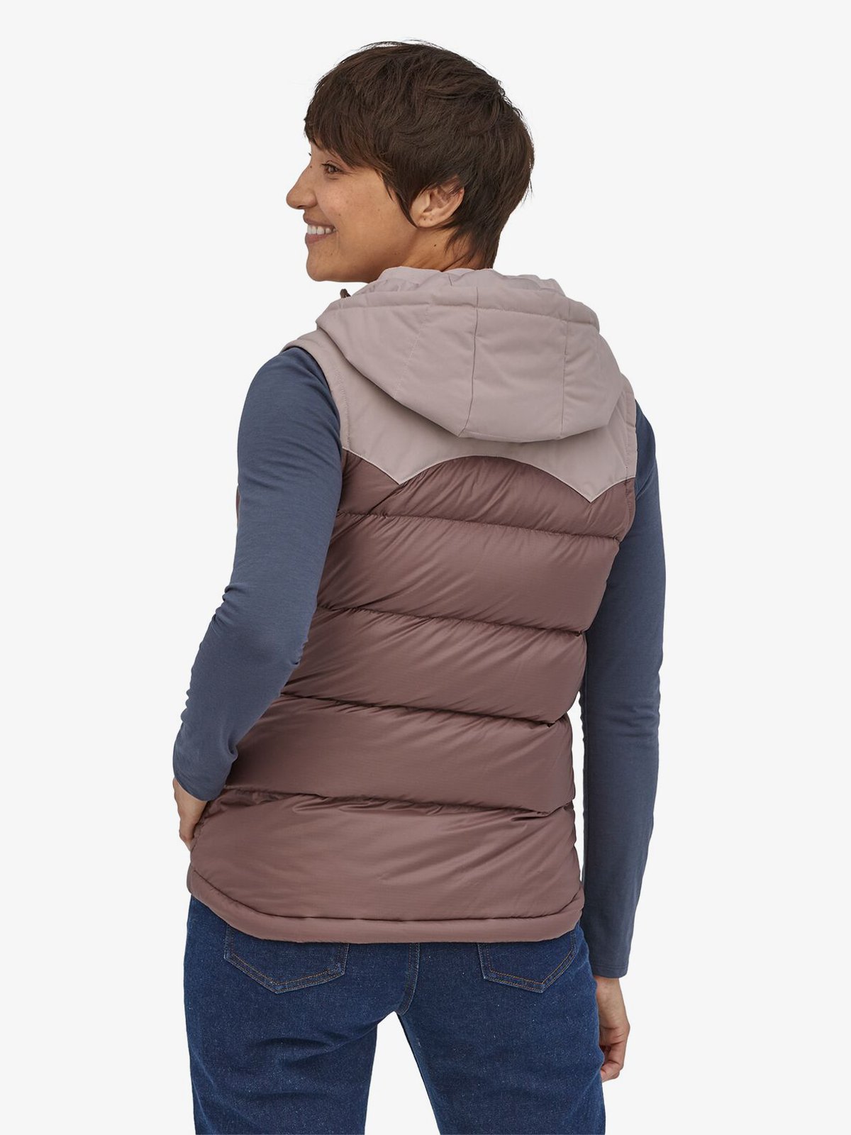 Patagonia Bivy Hooded Vest Dusky Brown