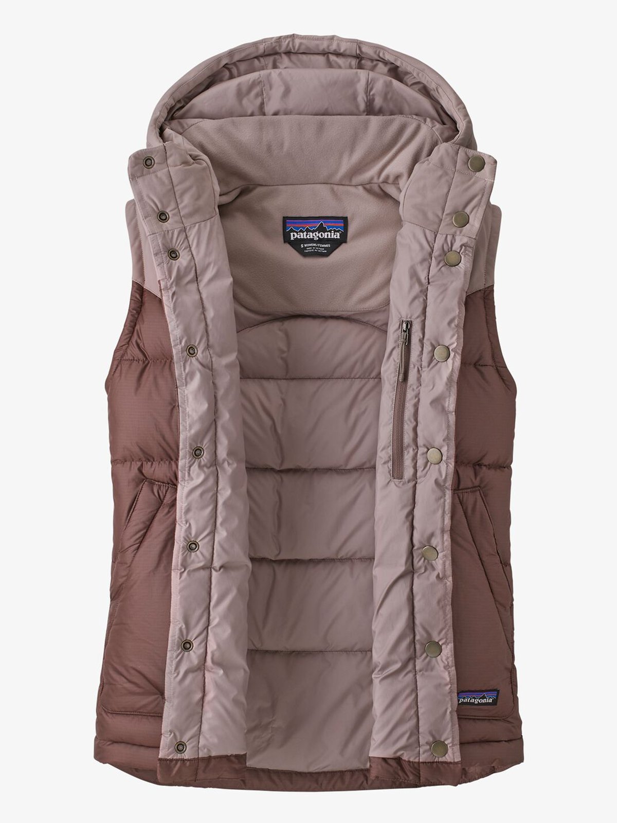 Patagonia Bivy Hooded Vest Dusky Brown