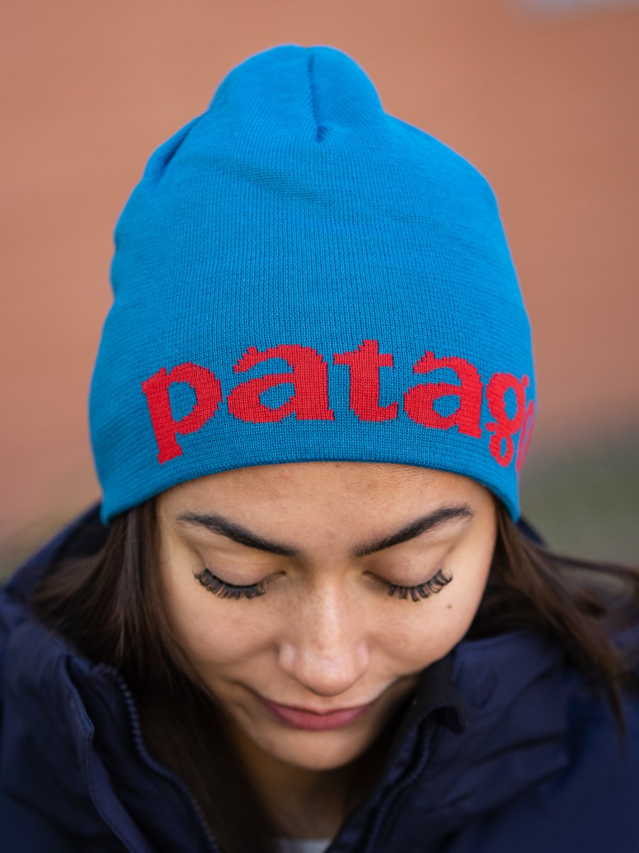 Patagonia Beanie Hat Logo Belwe Mini Logo Belwe / Crater Blue