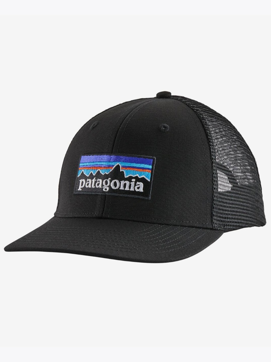 Patagonia P-6 Logo LoPro Trucker Hat Black