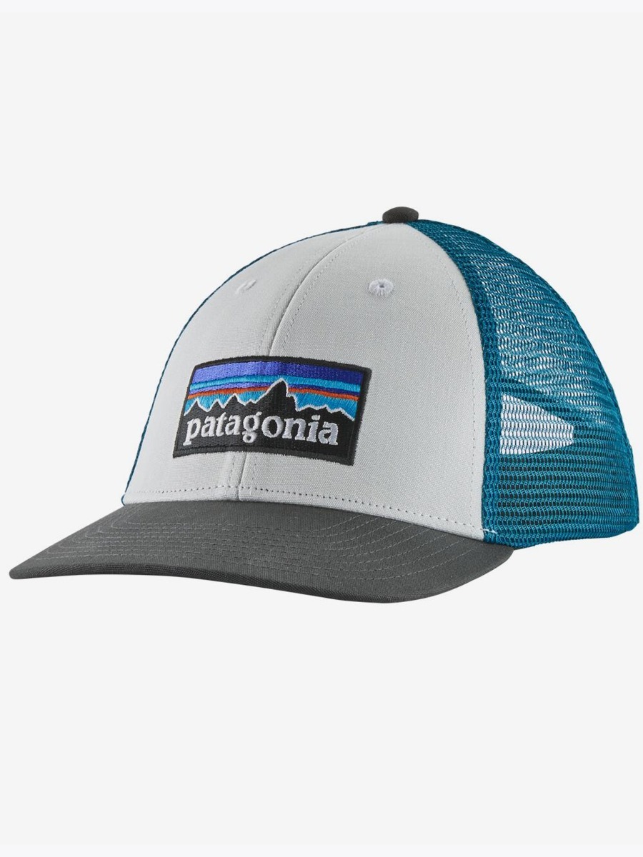 Patagonia P-6 Logo LoPro Trucker Hat White/ Forge Grey