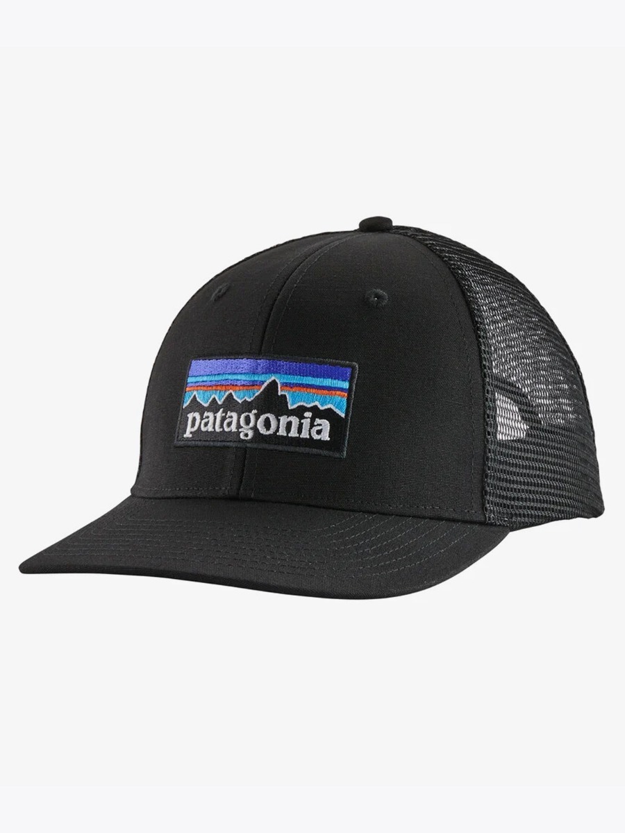 Patagonia P-6 Logo Trucker Hat Black