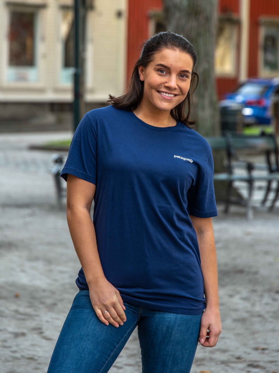 Patagonia M P-6 LOgo Organic T-shirt Classic navy