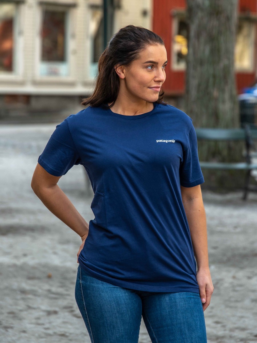 Patagonia M P-6 LOgo Organic T-shirt Classic navy