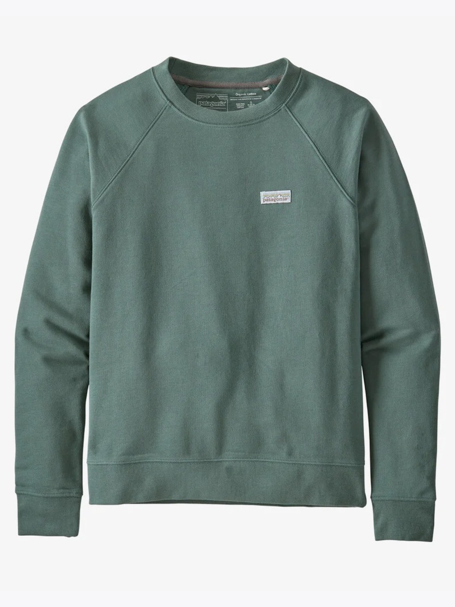 Patagonia Pastel P-6 Label Organic Crew Regen Green