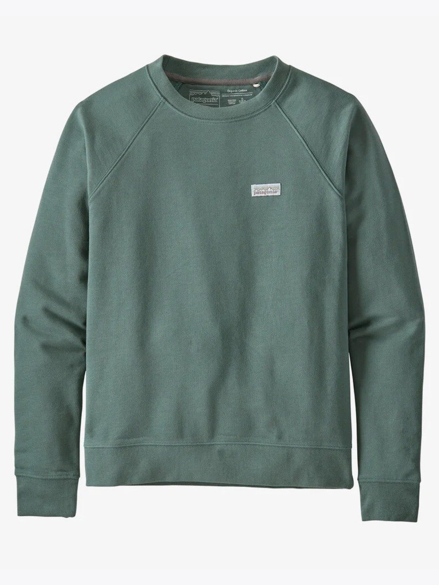 Patagonia Pastel P-6 Label Organic Crew Regen Green