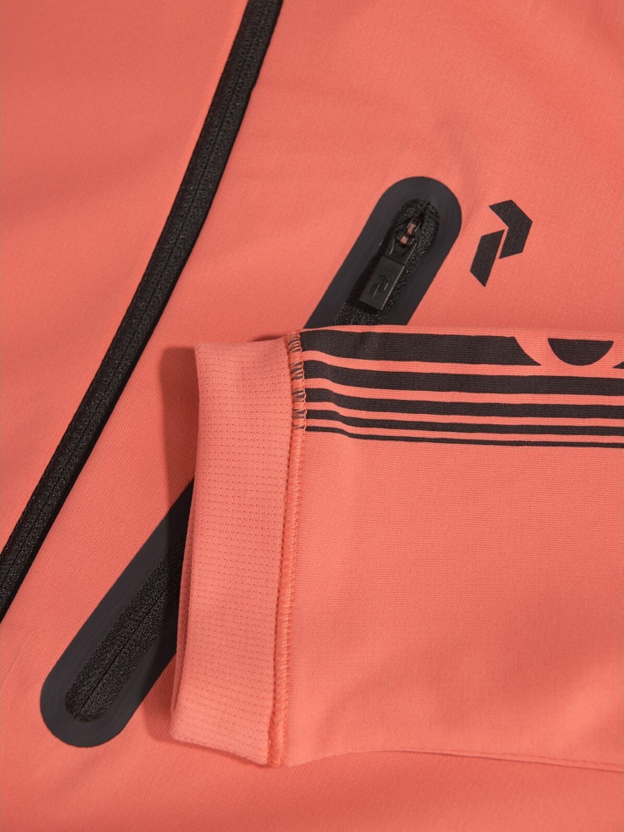 Peak Performance Power Zip Hood Clay Red