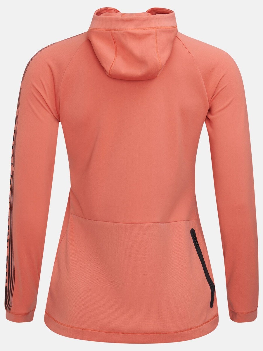 Peak Performance Power Zip Hood Clay Red