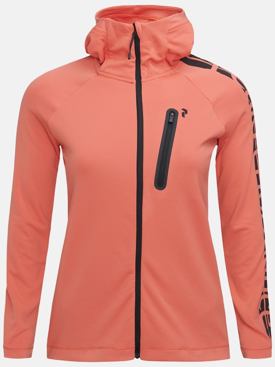 Peak Performance Power Zip Hood Clay Red