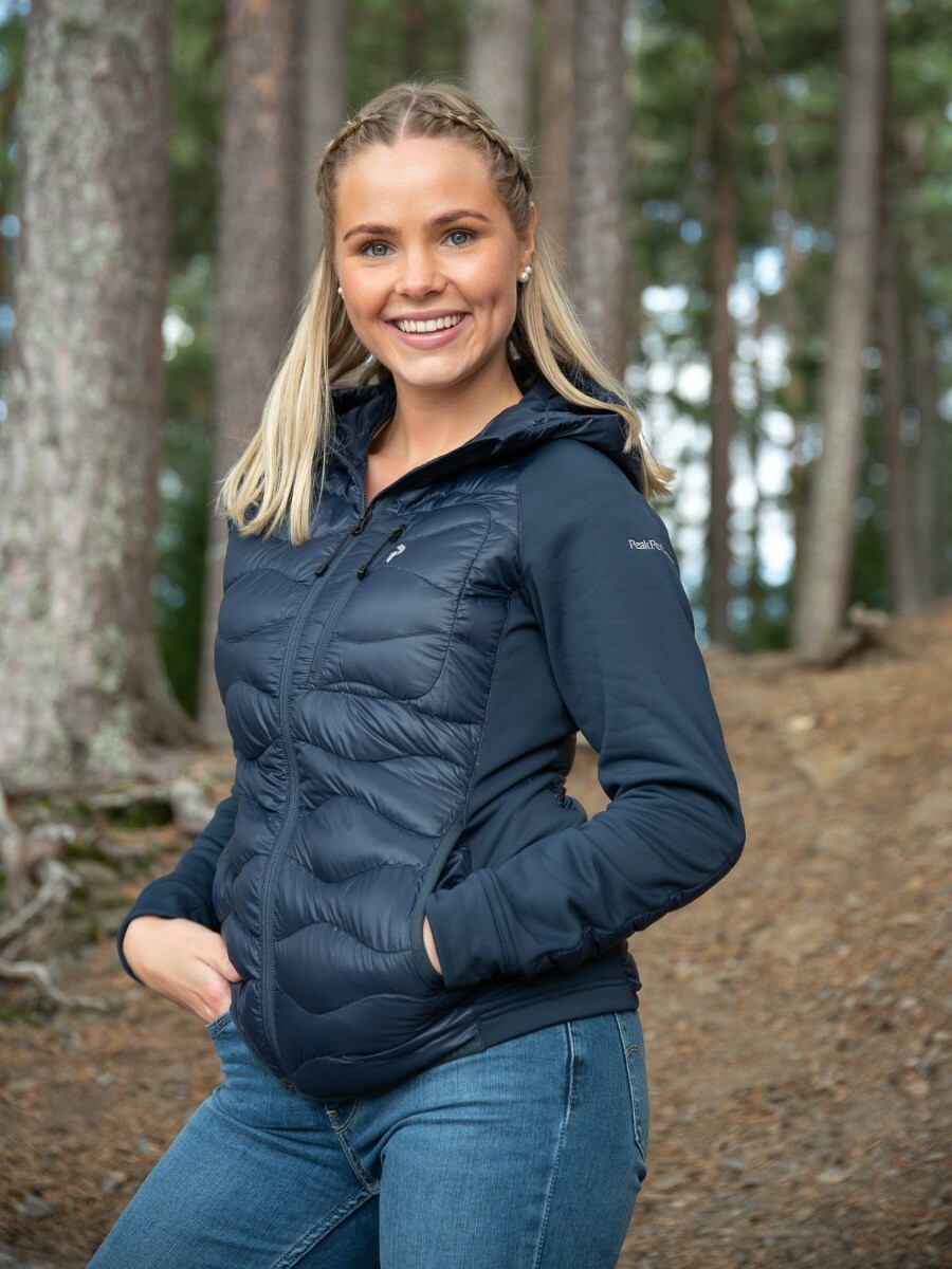 Peak Performance Helium Hybrid Hood Jacket Blue Shadow