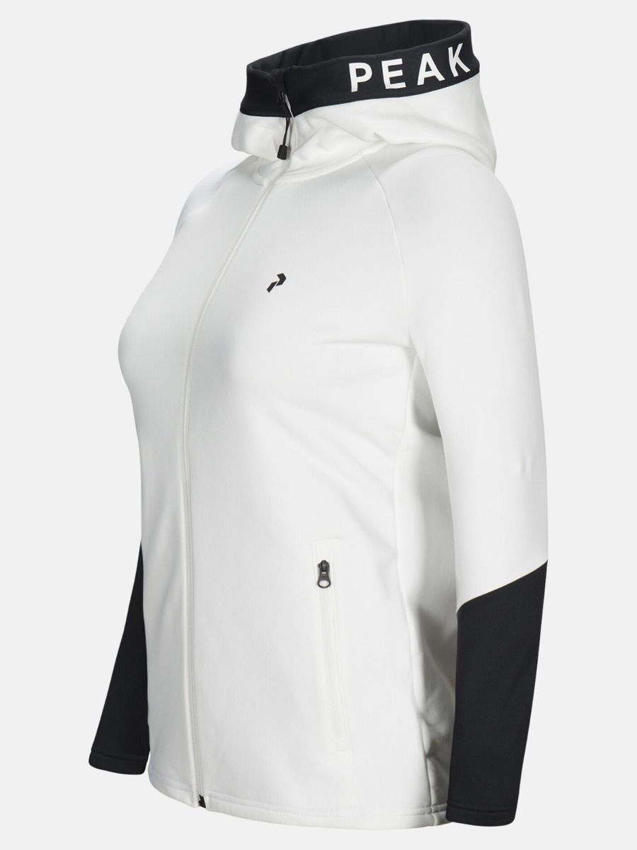 Peak Performance Rider Zip Hood Offwhite