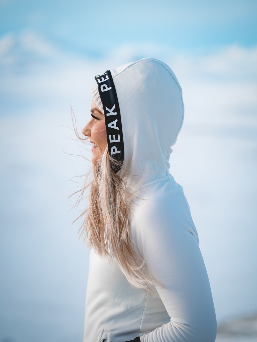 Peak Performance Rider Zip Hood Offwhite