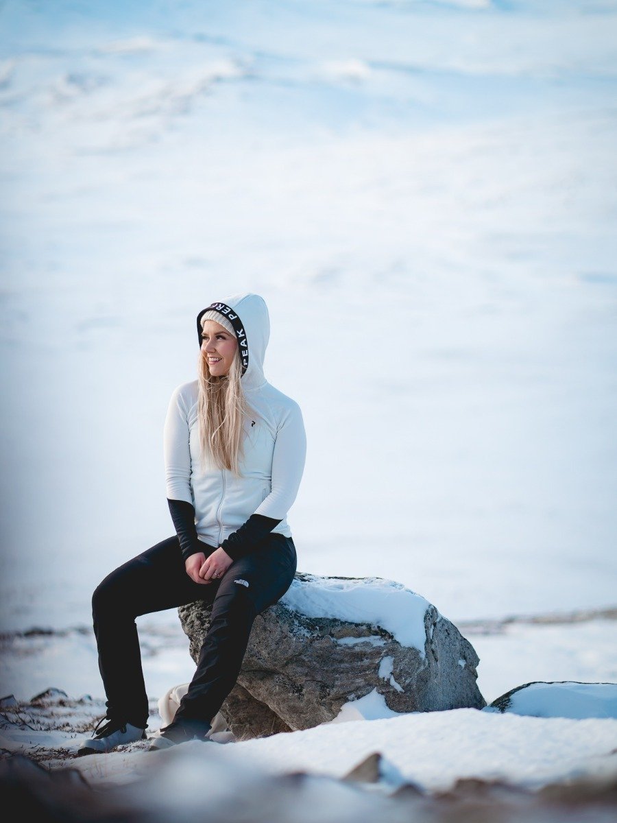 Peak Performance Rider Zip Hood Offwhite