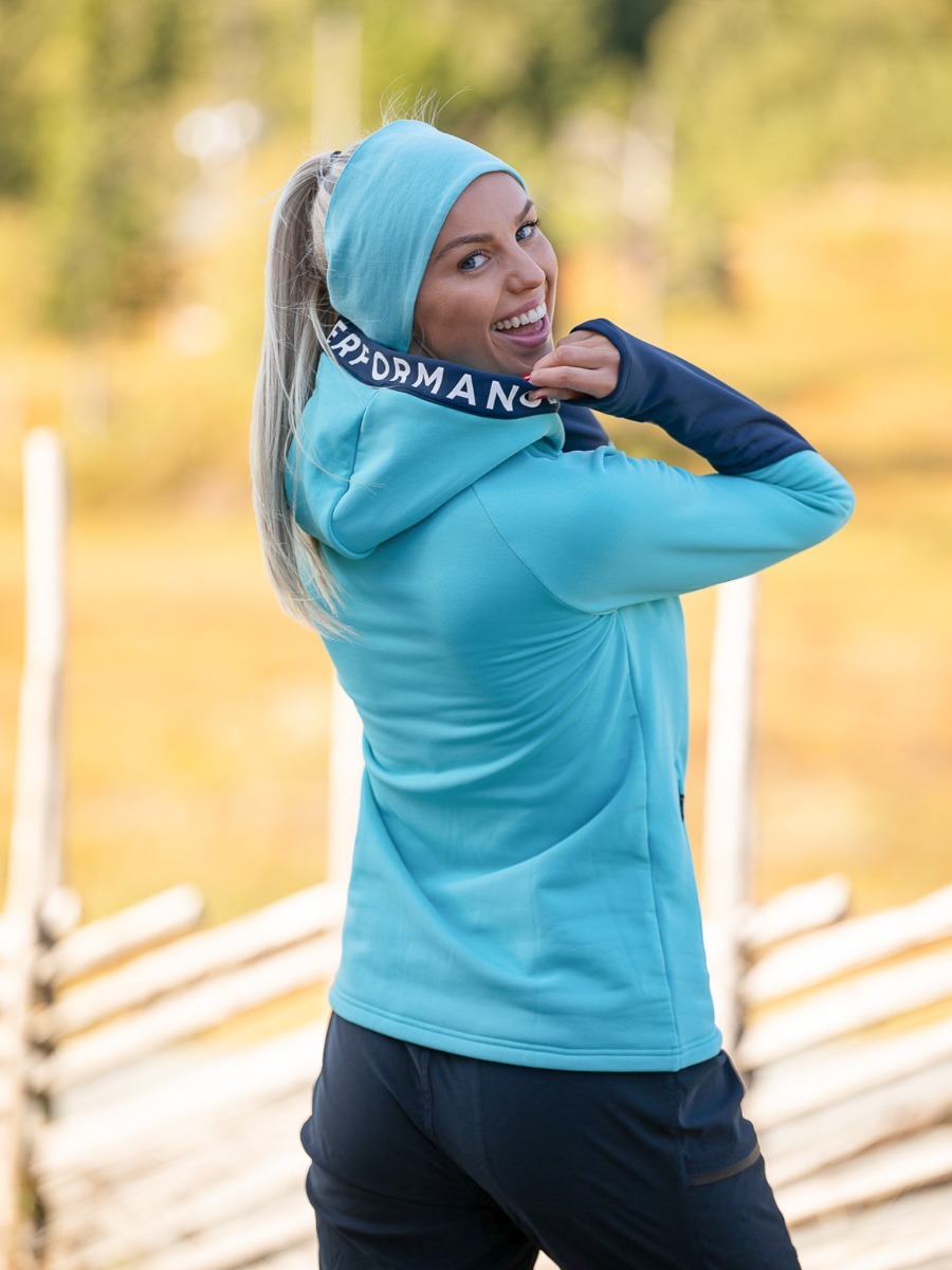 Peak Performance Ride Zip Hood Tonic Sky