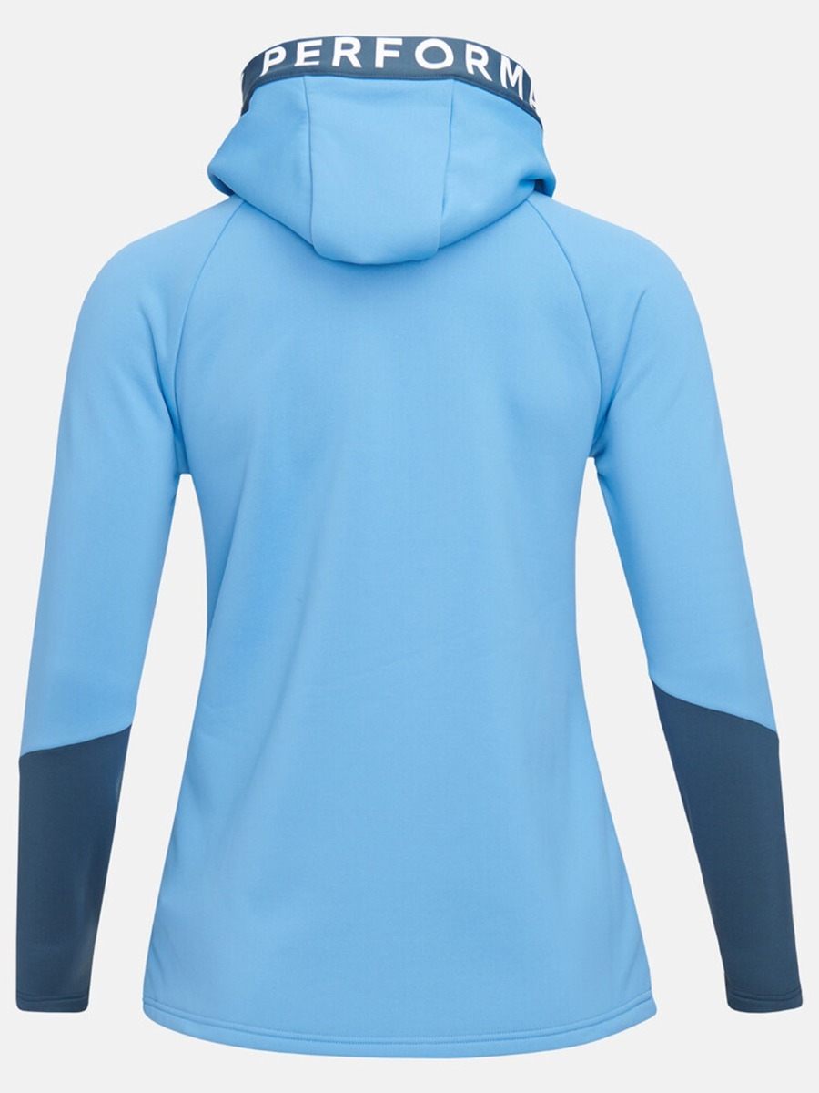 Peak Performance Rider Zip Hood Blue Elevation