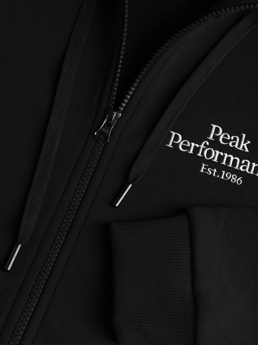 Peak Performance Original Zip Hood Black