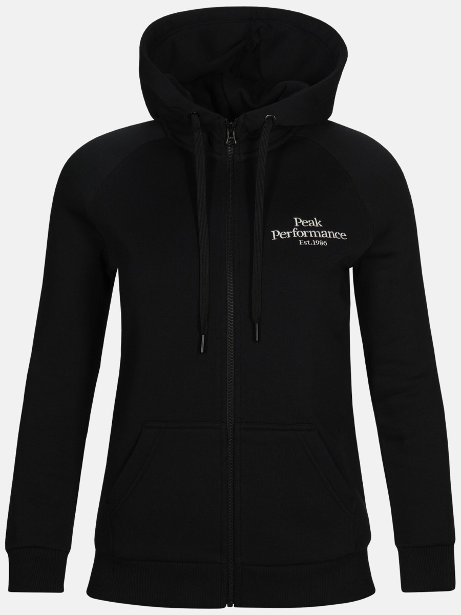 Peak Performance Original Zip Hood Black
