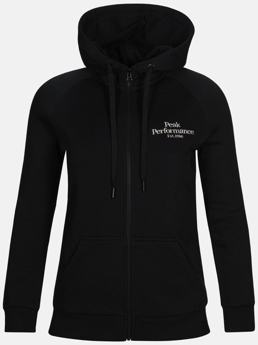 Peak Performance Original Zip Hood Black