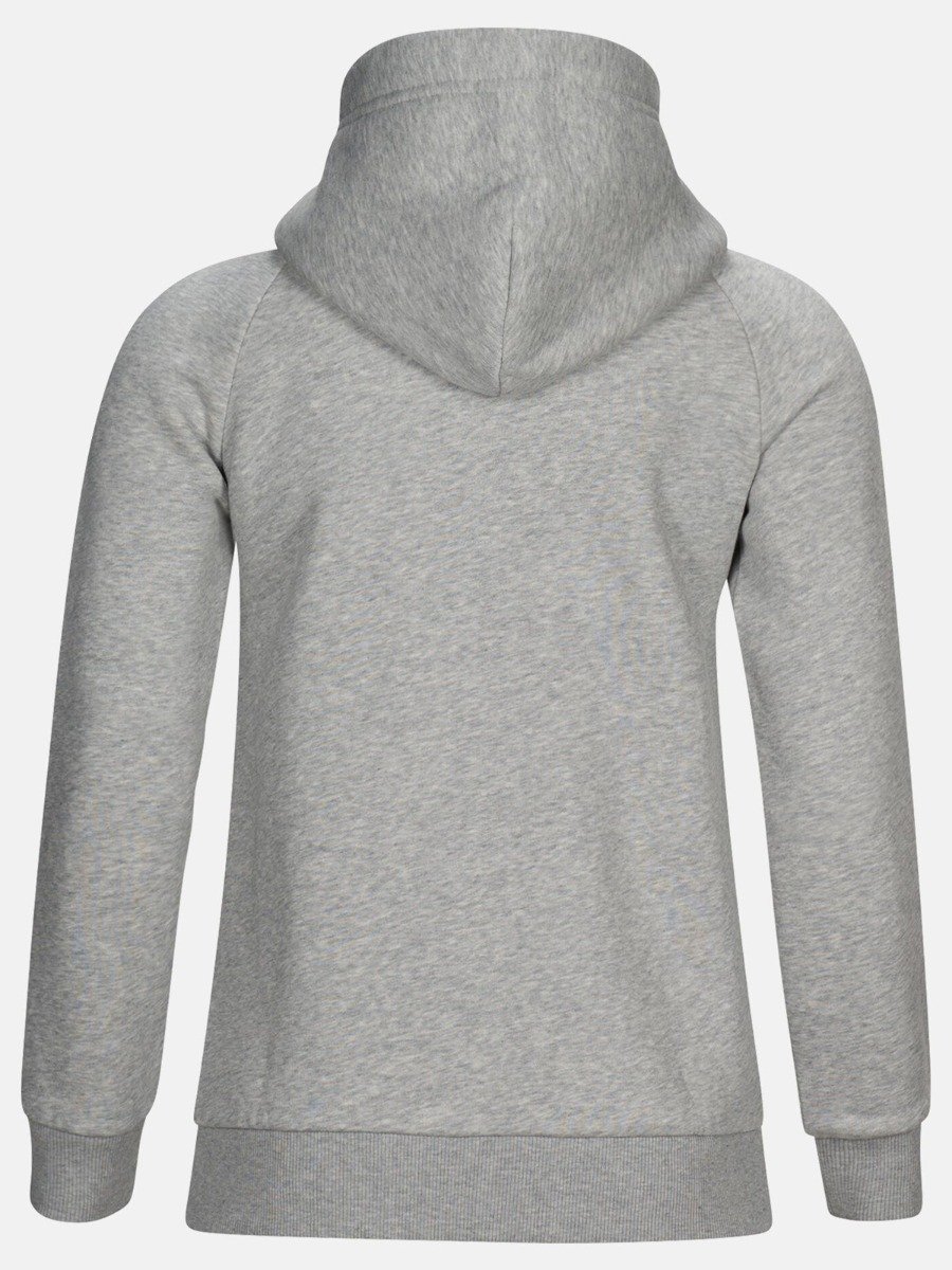 Peak Performance Original Zip Hood Med Grey Mel